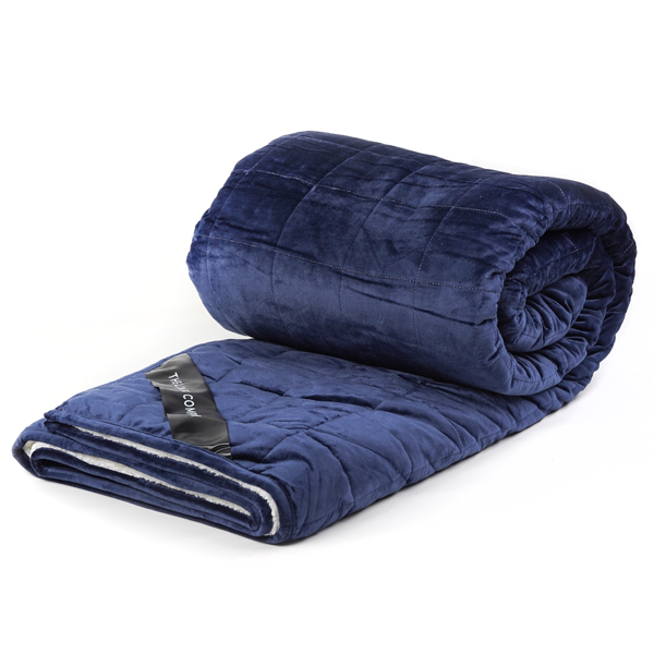 The Linen Company Bedding Navy Sherpa Weighted Blanket Navy Sherpa Weighted Blanket | Bedding | The Linen Company