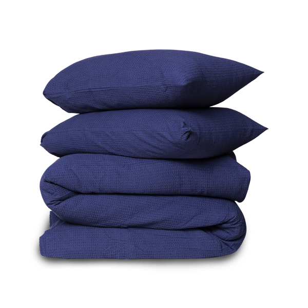 The Linen Company Bedding Night Sky Waffles Duvet Cover Set