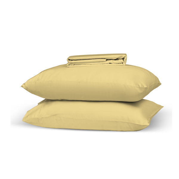 The Linen Company Bedding Pale Banana Solid Bed Sheet Set