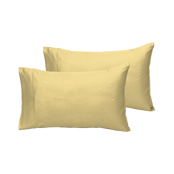 The Linen Company Bedding Pale Banana Solid Pillowcases