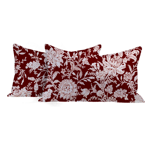 The Linen Company Bedding Pedro Floral Red Pillowcases