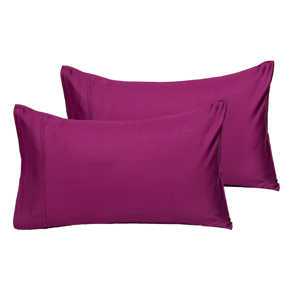 The Linen Company Bedding Plum Solid Pillowcases