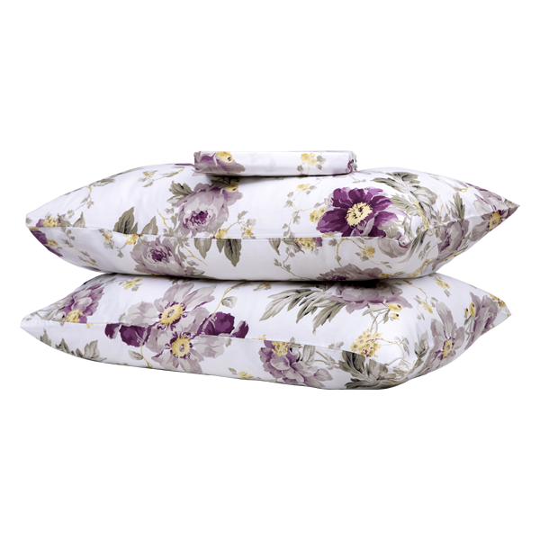 The Linen Company Bedding Purple Rose Bed Sheet Set