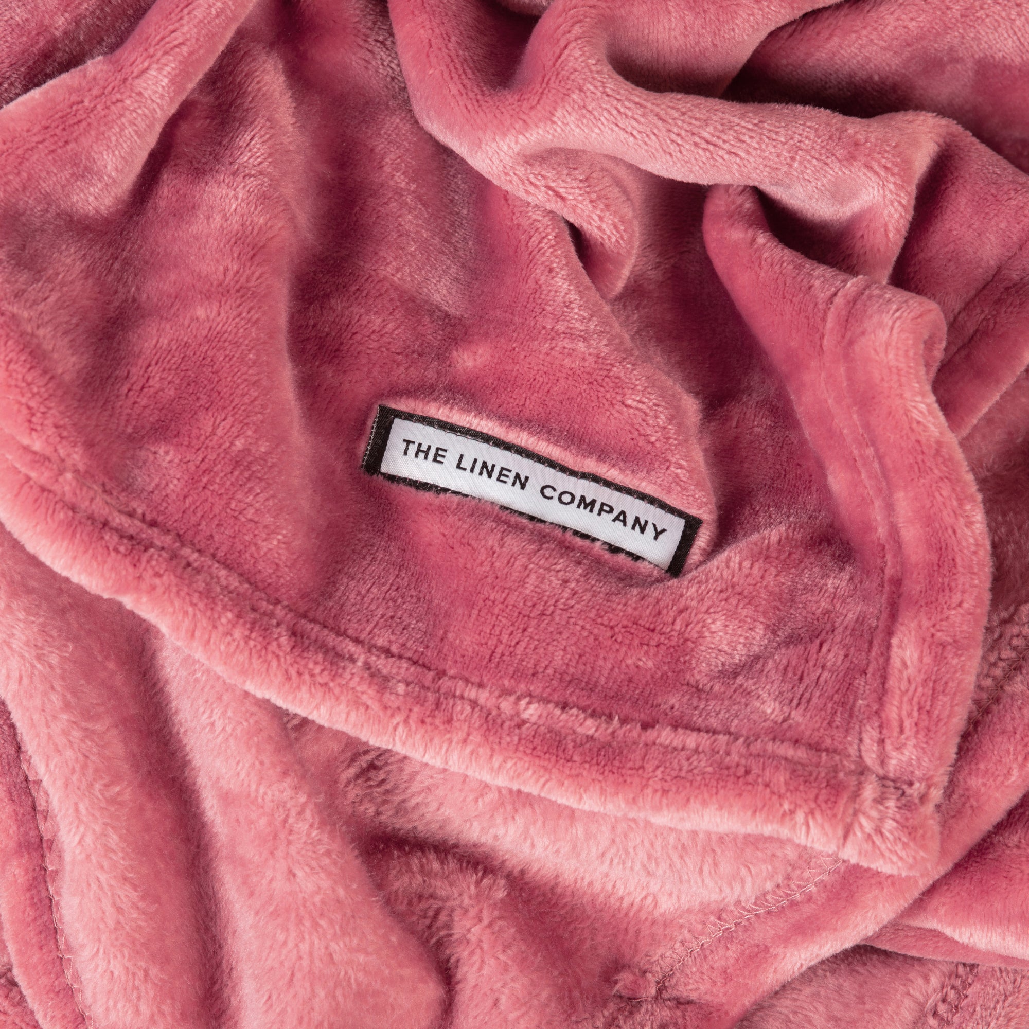 The Linen Company Bedding Rose Pink Plush Blanket