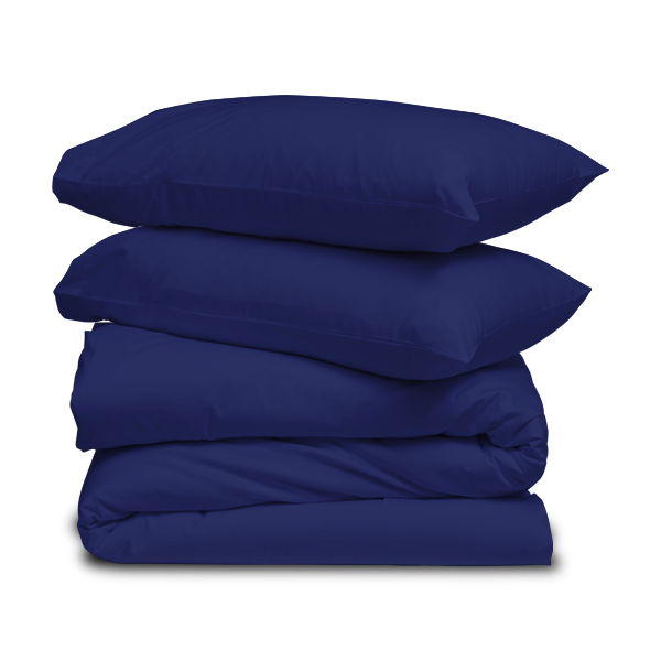 The Linen Company Bedding Royal Blue Solid Duvet Cover Set