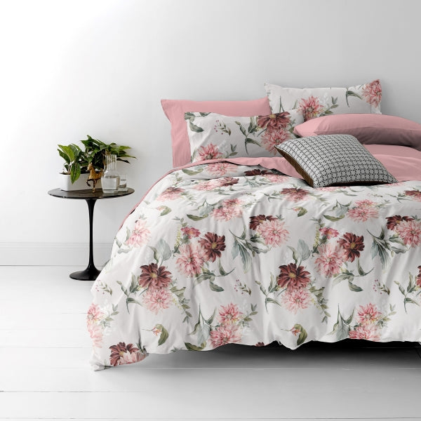 The Linen Company Bedding Single Cameo Flora Duvet Cover Set