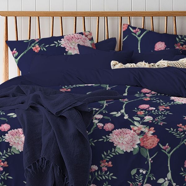 The Linen Company Bedding Single Night Garden Duvet Cover Set