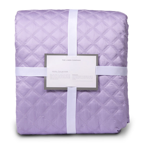 The Linen Company Bedding Standard Lavender Diamond Hotel Bedspread