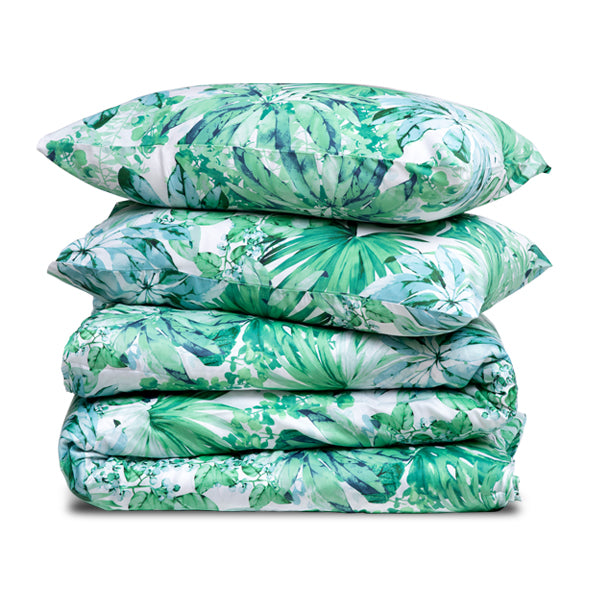 The Linen Company Bedding Summer Palm Duvet Cover Set