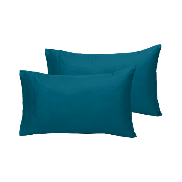 The Linen Company Bedding Teal Solid Pillowcases