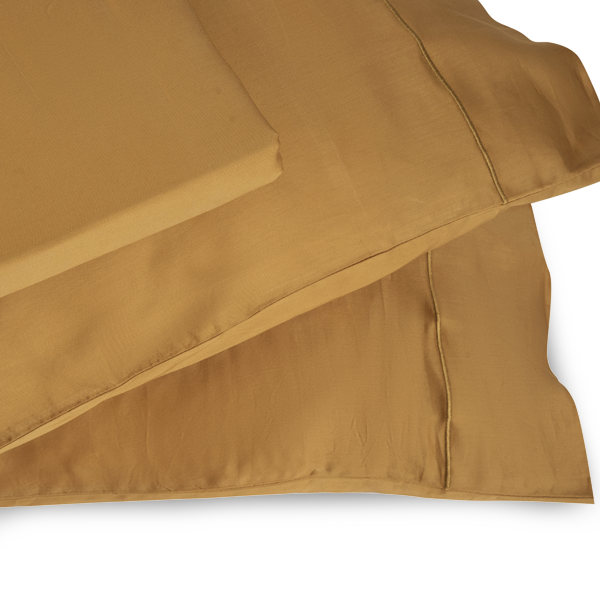 The Linen Company Bedding Twin Honey Mustard Duvet Cover Set