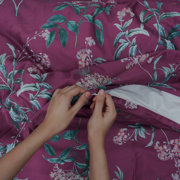 The Linen Company Bedding Twin Sweet Alyssum Duvet Cover Set