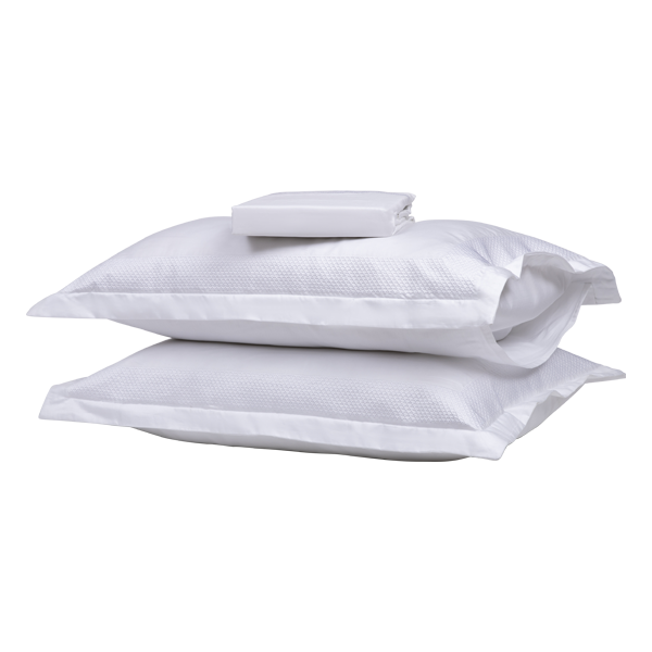 The Linen Company Bedding White 750 Supima Wood Work Bed Sheet Set
