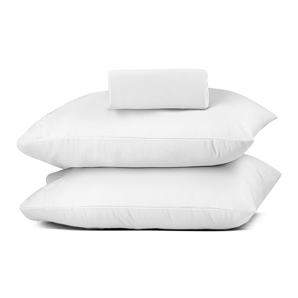 The Linen Company Bedding White 800 Supima Wood Work Bed Sheet Set