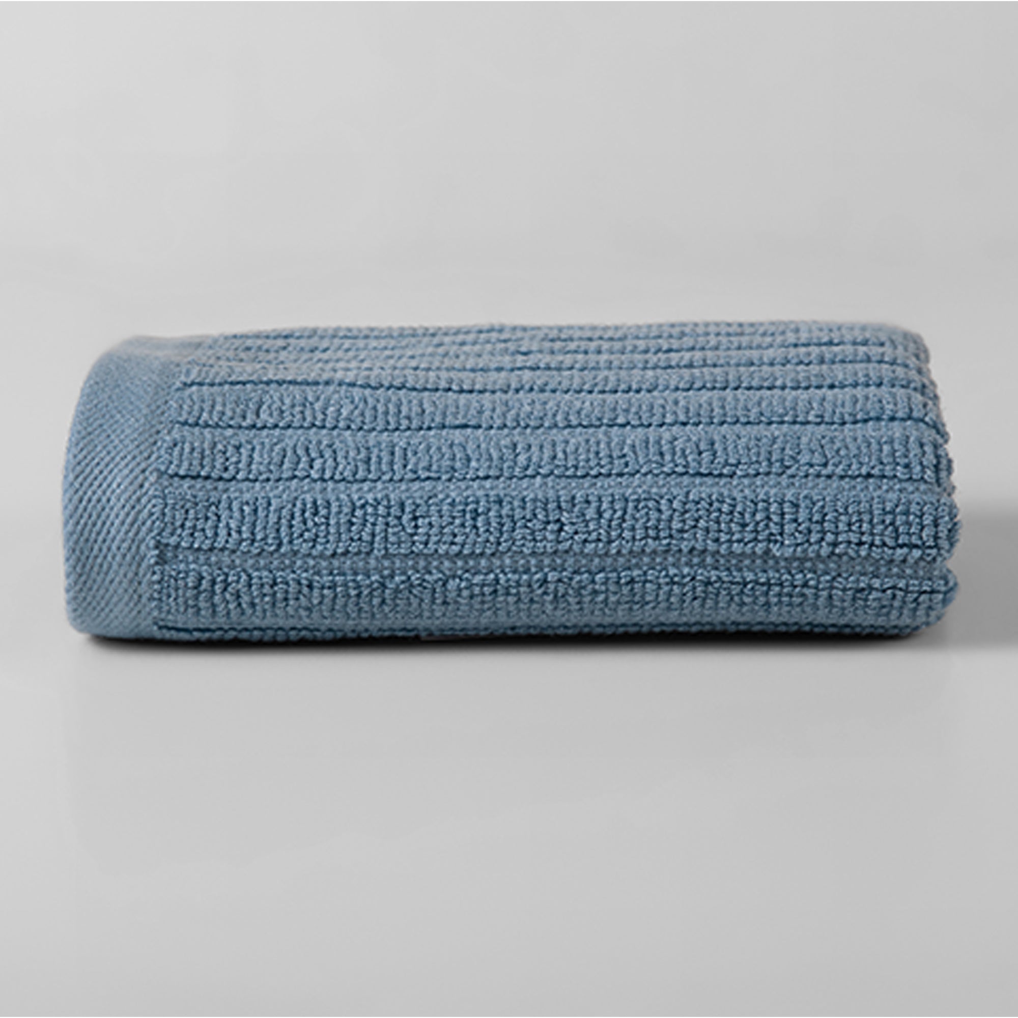 The Linen Company Towel Hand Blue Ribbed  Mini Hand Towel