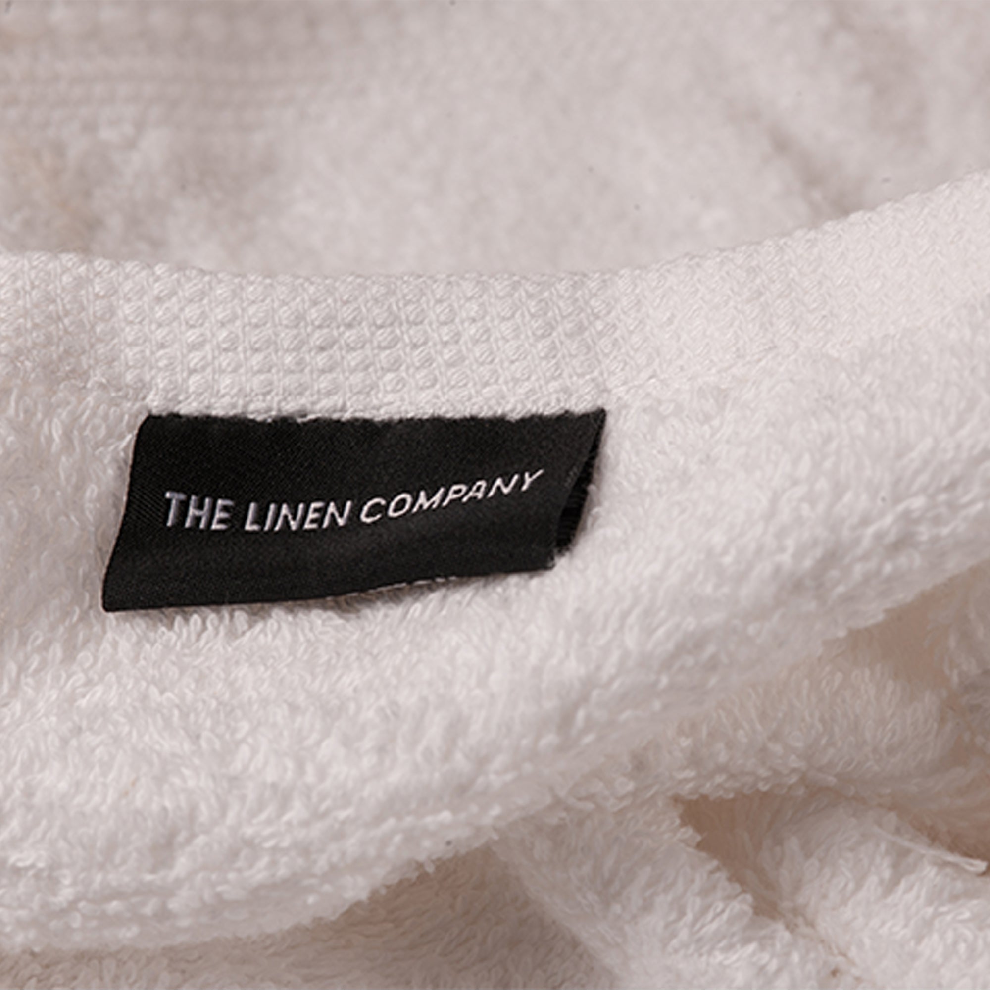 The Linen Company Towel Hand White Chain Stitch Mini Hand Towel