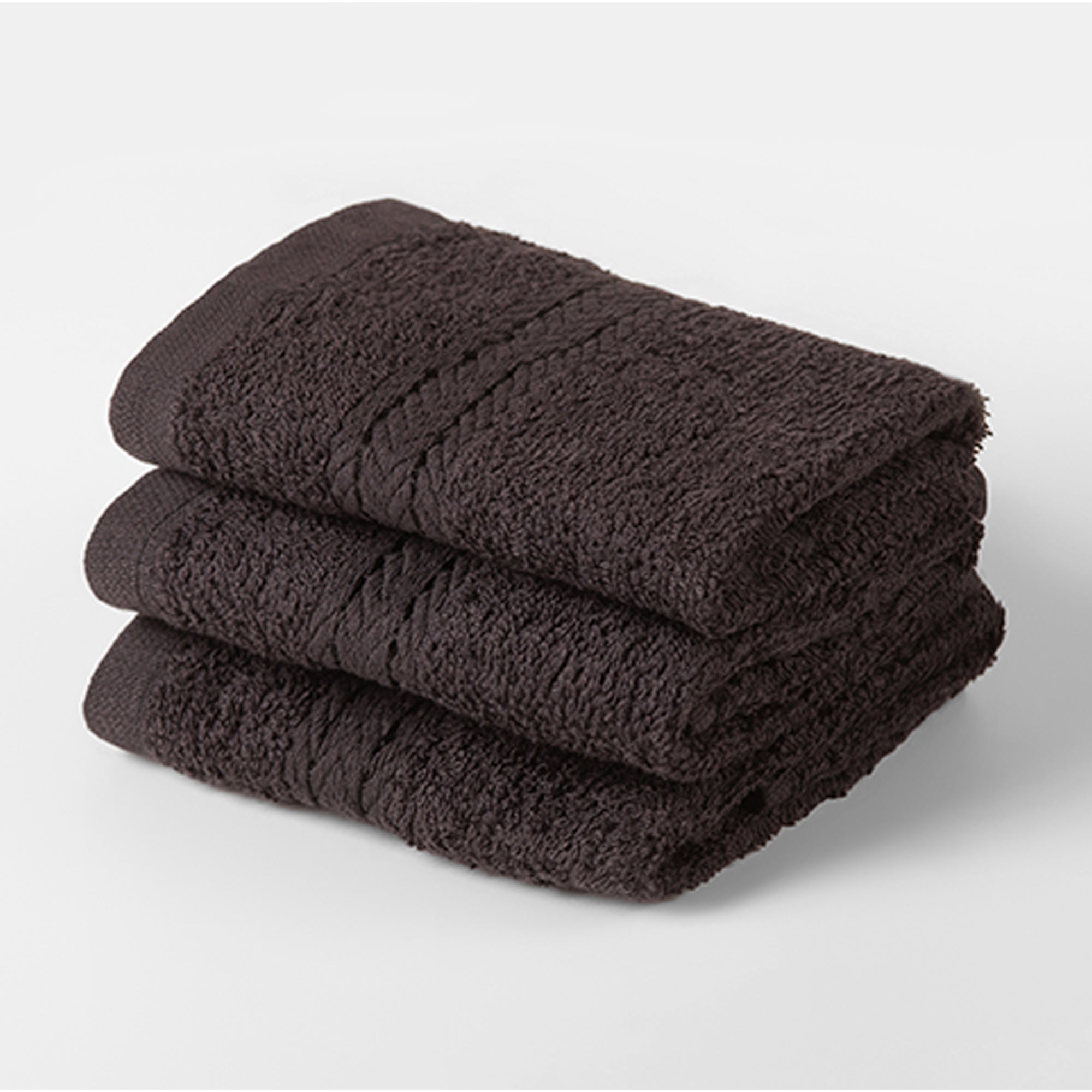 The Linen Company Towel Wash Black Face Towel- Set of 3