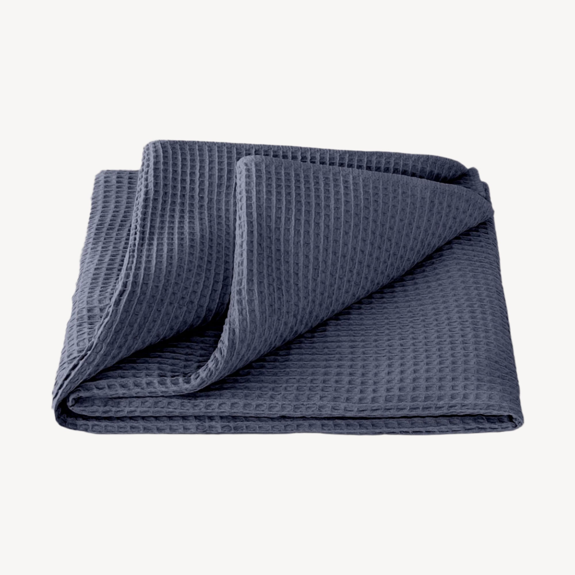 Slate Grey Waffle Blanket-Luxe Edition