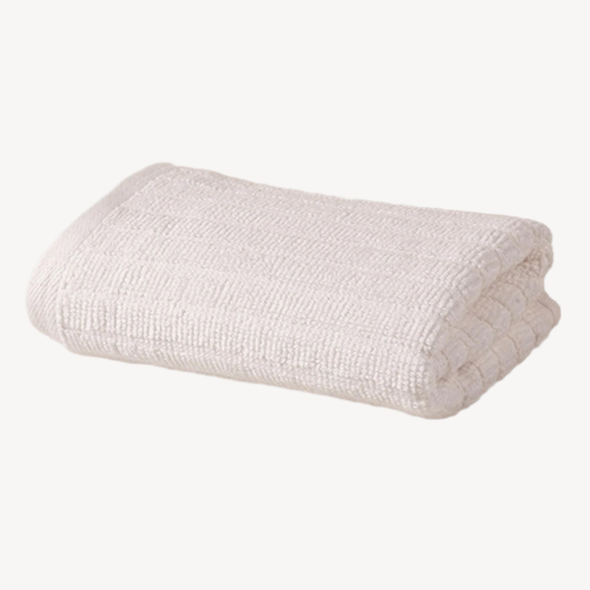 White Ribbed Hand Towel - THE LINEN COMPANY