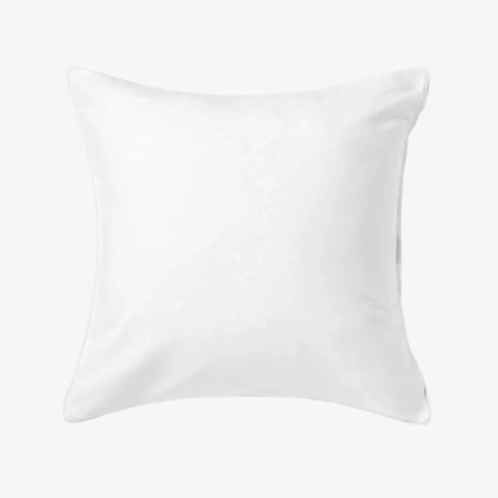 White Solid Cushion Cover - THE LINEN COMPANY