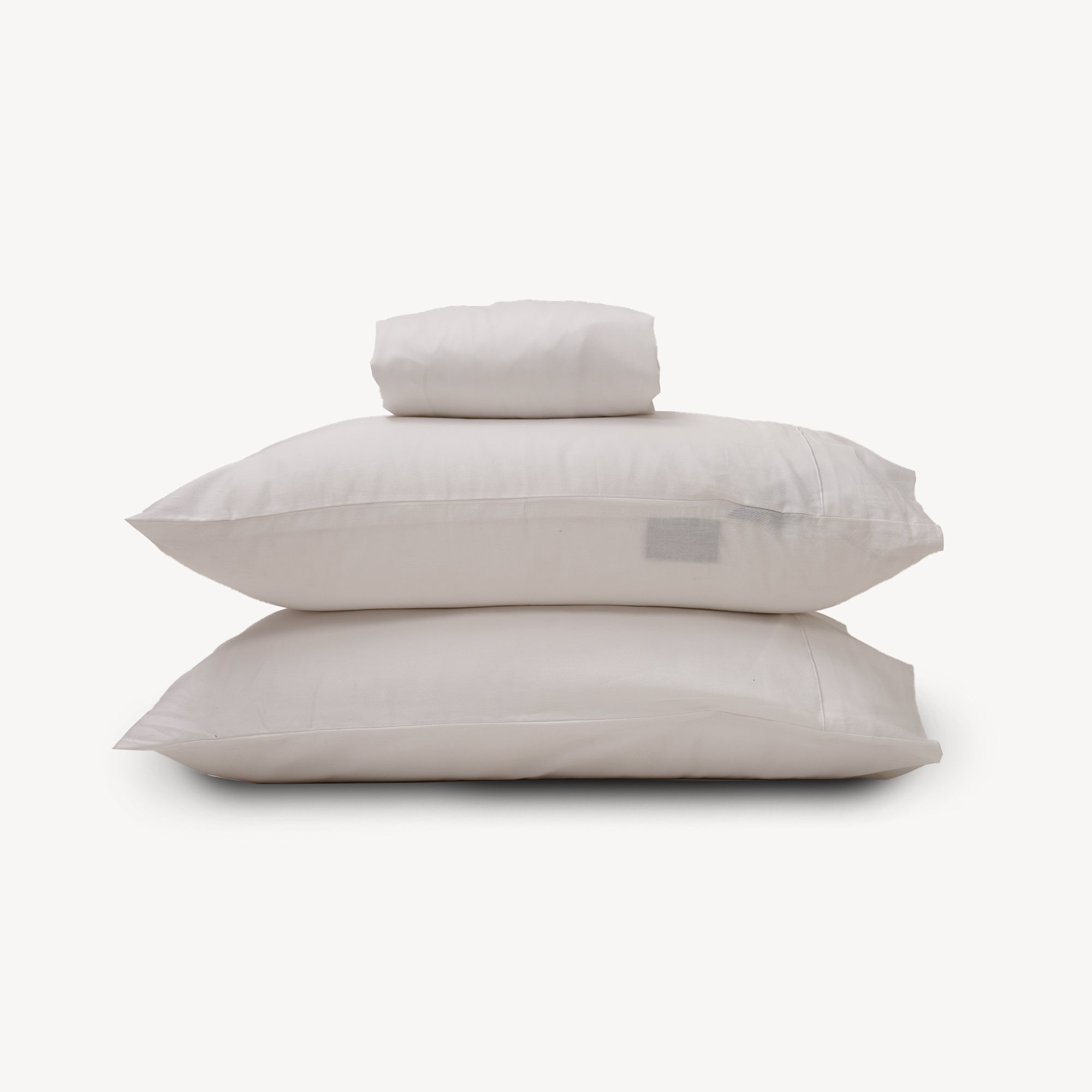 White Solid Bed Sheet Set