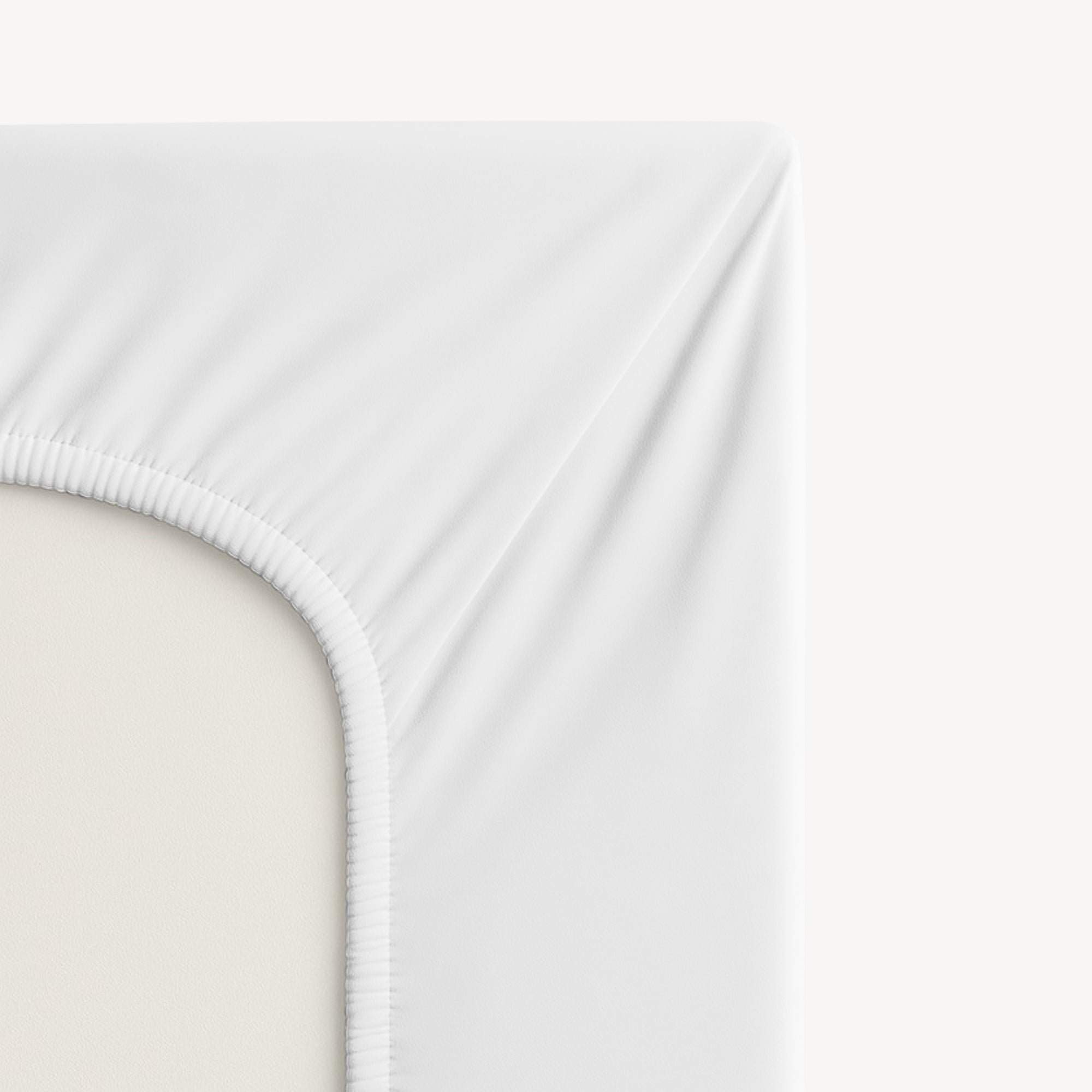 White Solid Bed Sheet Set